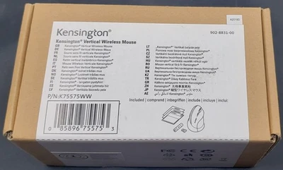 Kensington Ergonomic Vertical Wireless Mouse (K75575WW), Grey/Black - Image 1 of 4