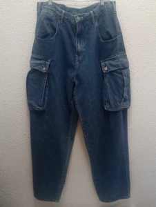 Vintage Jordache Carpenter Wide Leg Baggy Jeans Skater Hip Hop Y2k Größe 38 x 32 - Bild 1 von 8