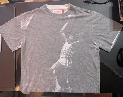 Redes Mitchell & Ness Julius Erving gris jaspeado NY por encima del borde para hombre - pequeñas Foto 1 de 4