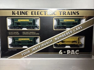 O Scale K-Line K-6737A1 Kennecott Copper KCC Classic Ore Car 4-Pac (0097) - Picture 1 of 15