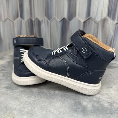 NWT Stride Rite 360 Zayn High Top Navy Blue White Casual Boots Toddler Boy Sz 5M - Image 1 of 4