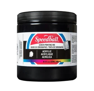 Speedball 8-Ounce Acrylic Screen Printing Ink - Black - Picture 1 of 8