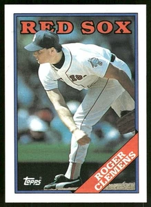 Tarjeta de béisbol 1988 Topps #70 Roger Clemens Medias Rojas de Boston - Imagen 1 de 2