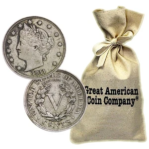 Bag of 500 Liberty Nickels Circulated Condition - Picture 1 of 3