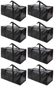 Extra Large Moving Bags with Zippers & Carrying Handles, Heavy-Duty Storage T... - Picture 1 of 7