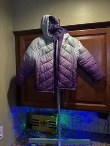 SNOZU GIRLS PUFFER FLEECE LINED JACKET COAT INNER BIB (PURPLE, 6) - 📸👀 - Picture 1 of 11
