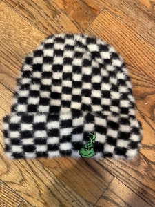 Grinch Forever 21 The Grinch schwarz weiß Beanie Mütze Strick so weich Streetwear OS - Bild 1 von 5
