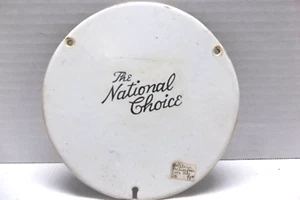 Vintage "The National Choice" White porcelain Scale coverplate - Picture 1 of 9
