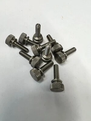 SPERRY AUTOMATICS CO Knurled Thumb Screw Stainless Steel 10-32 Thread 5/8 length - 10 Pieces - 7111
