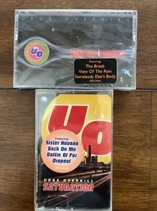 2 Thrash Metal OVERKILL Cassette Tapes Exit The Dragon & Saturation SEALED NEW - Picture 1 of 7