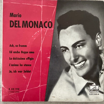 MARIO DEL MONACO: Arien (EP Electrola 40 198 / Mono / NM) - Bild 1 von 3