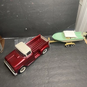 Buddy L Stepside Truck / VHTF Green Jennie B Boat - Picture 1 of 10
