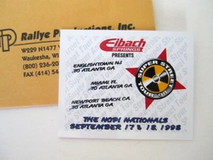 SUPER STREET TOUR TO NOPI 1998 DASH PLAQUE - Afbeelding 1 van 2