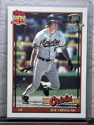 1991 Topps Operation Desert Shield #521 Joe Orsulak Baltimore Orioles NM 2 - Image 1 of 2