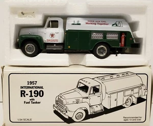 1997 FIRST GEAR~TEXACO EXPLORATION~1957 INTERNATIONAL R-190 W/FUEL TANKER~MIB - Picture 1 of 12