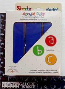 SIZZIX PROVO BIG SHOT FUSTELLE 38-1098 DOODLE BLOCK ALPABAR LETTERE MAIUSCOLE - Foto 1 di 6