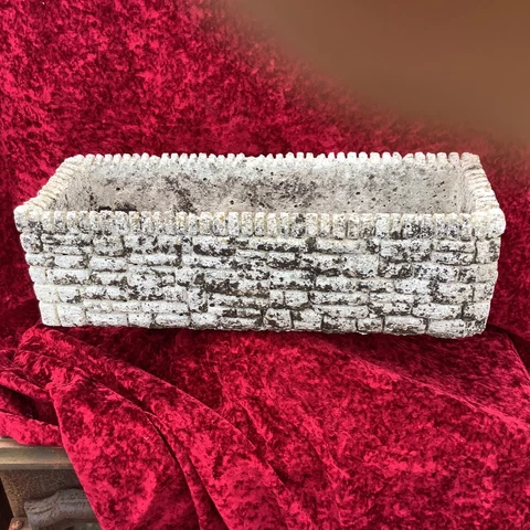 Very Nice VINTAGE-CONCRETE  STONE TROUGH GARDEN PLANTER Cover