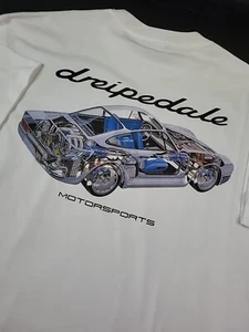 Camiseta Deadstock Dreipedale Porsche Skeleton, Talla (L), Blanca, Nueva con Etiqueta, 23x30 - Imagen 1 de 22