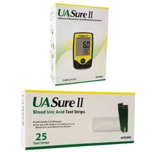 UASure II Uric Acid Meter Test Kit Uric Acid (Tool Meter & Test Strips) - Picture 1 of 8