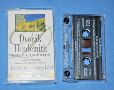 Dvorak Hindemith CELO CONCERTOS (1993 CASSETTE TESTED) Budapest FAST Free Ship - Image 1 of 4