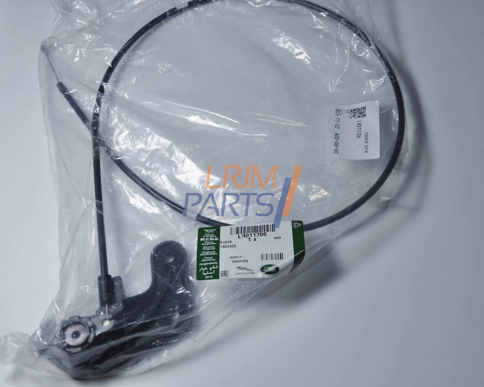 Original Land Rover Range Rover L322 CABLE DE LIBERACIÓN DEL CAPÓ PESTILLO DEL CAPÓ LR011706 fabricante de equipos originales Foto 1 de 1