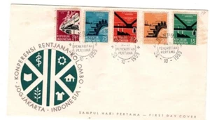INDONESIEN MiNr 253/57 Colombo-Plan-Konferenz ls FDC - Picture 1 of 1