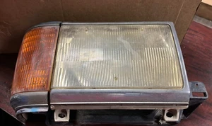 Headlamp Assembly FORD PICKUP F150 Left 87 88 89 90 91 LH LIGHT CHROME TRIM - Picture 1 of 13
