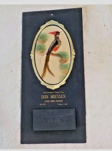 Calendario de aves arte plumas mexicano vintage Miessen leche Cicerón EN 1956 - Imagen 1 de 4