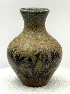 VASO ceramica vintage PHIL MORGAN smalto sale gres studio firmato 2003 4,5" - Foto 1 di 9