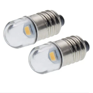 E10 Torch Lamp LED Miniature Screw Bulb Warm White 3V 6V 12V Illumination Light - Picture 1 of 13