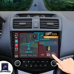 2+32G For 2003-2007 Honda Accord 7 Android 12 Car Stereo Radio GPS Apple CarPlay - Picture 1 of 20