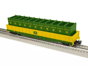 Lionel 2426280 O Scale John Deere Gondola with Containers - Picture 1 of 1