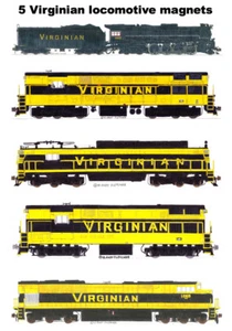 Locomotoras Virginian 5 imanes de Andy Fletcher - Imagen 1 de 1