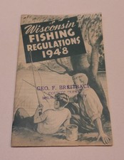 Vintage Wisconsin 1948 Fishing Regulations