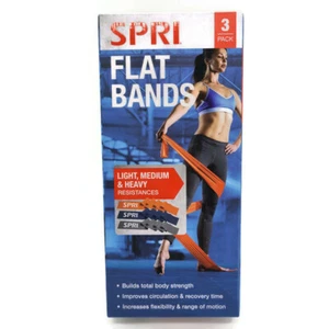 SPRI Flat Bands Light Medium Heavy Resistances New Unopened Free Shipping - Picture 1 of 5