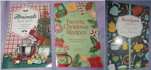 3Favorite CHRISTMAS RECIPES Homemade Book Card Gingerbread Pumpkin Pie Prime Rib - Picture 1 of 9
