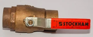 Stockham 2 in Sweat Full Port Two Piece Brass Ball Valve - Picture 1 of 5