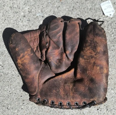 RARO 3 dedos 1940’s Charlie Keller NY Yankees Guante de béisbol deportivo bueno 4207 Foto 1 de 4