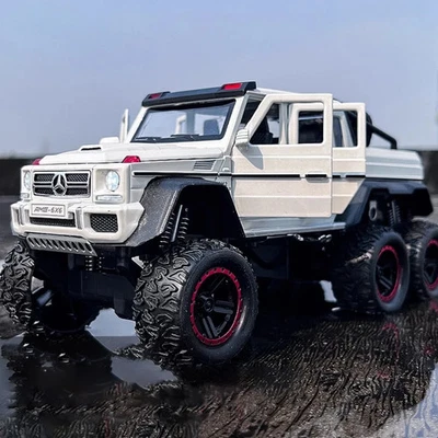 1:22 Mercedes Benz AMG G63 6X6 Off Road SUV Alloy Diecast Car Model Pickup Truck - Image 1 of 4