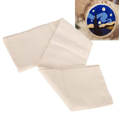 Coarse Yarn Embroidery Cloth Woolen Yarn Embroider DIY Materials Carpet Rep SG - Image 1 of 4