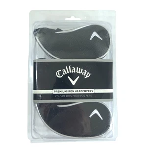 Callaway Golf Premium Eisen Headcovers 9 Abdeckungen 4-PW, SW, X schwarz grau NEU C10731 - Bild 1 von 9