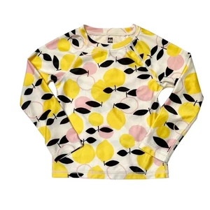 Tea Collection Citrus Swim Rash Guard Size 4 - Picture 1 of 6
