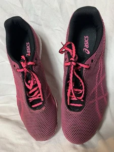 Asics Damengröße 9 Gel Dirt Diva 4/Stollen pink/schwarz Schnürschuhe G1561 - Bild 1 von 7