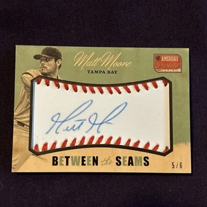 2013 Panini America’s Pastime Between The Seams Matt Moore Auto 5/6 - Bild 1 von 3