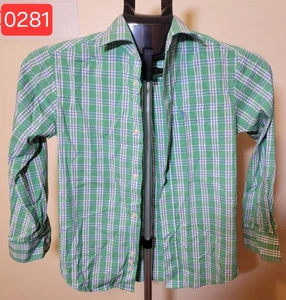 Izod grün kariertes Hemd - Größe 8 (0281) - Bild 1 von 4