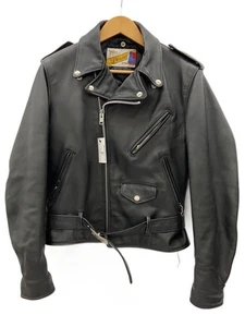 Schott Bikerjacke Double Riders 36 Leder schwarz gebraucht - Bild 1 von 7