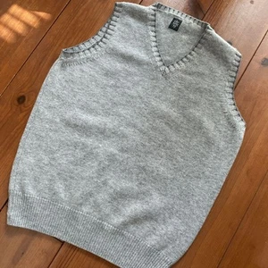 eleventy Grey V-neck knit vest L - Picture 1 of 5