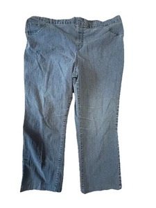 Catherines Timeless Fit Pull On Jeans Damen 3X Medium Blue Denim Stretch - Bild 1 von 14