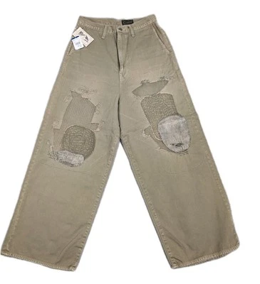 KAPITAL Kountry Katsuragi High Waisted Port Baggy Khaki Pants Medium Size 2 New - Image 1 of 4