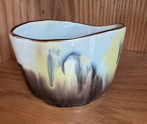 Vintage West Germany Arnart Creation Pottery Bowl Dish Cream Brown MCM - Picture 1 of 9